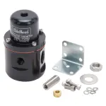174133 - : Carbureted Adjustable Bypass Fuel Pressure Regulator (160 GPH) in Black Finish for Edelbrock Image