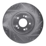 63103058R - : DFC Brake Rotor - Drilled and Slotted - Silver for DYNAMIC FRICTION Image