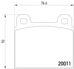 355017451 - : Disc Brake Pad Set for Hella Pagid Image