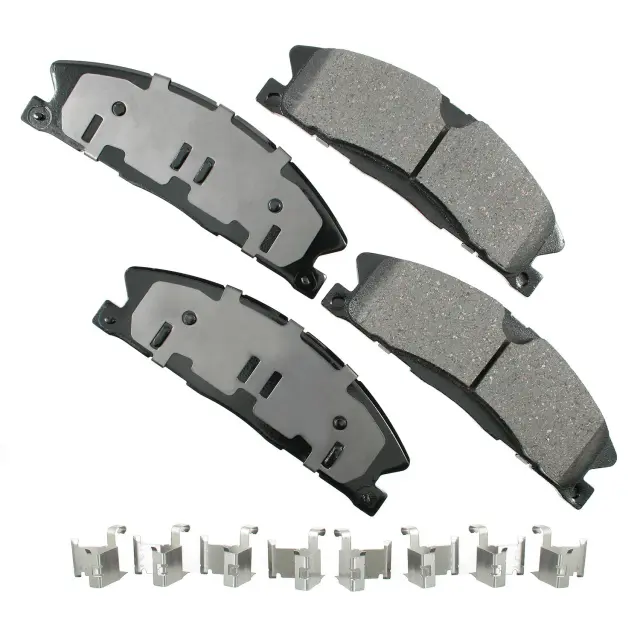 ACT1611 - Brake: Akebono ProACT Ultra Premium Ceramic Disc Brake Pad Kit for AKEBONO Image