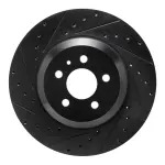63326004L - : DFC Brake Rotor - Drilled and Slotted - Black for DYNAMIC FRICTION Image
