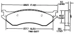 13054197 - : Disc Brake Pad Set for OmniParts Image