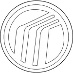 F8MZ54517A20AA - Body: Emblem for Ford Image