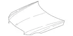 2128800357 - : Hood for Mercedes-Benz: E250, E350, E400, E550, E63 AMG, E63 AMG S Image