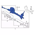 KV6Z3504H - Steering: Gear Assembly for Ford: Transit Connect Image