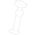 24697000417H52 - Body: Headrest Guide for Mercedes-Benz Image