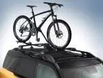 VM1PZ7855100K - Hauling: Rack Mounted Upright Bicycle Carrier For 1 for Ford: Bronco, Bronco Sport, C-Max, E-350 Super Duty, E-450 Super Duty, EcoSport, Edge, Escape, Expedition, Explorer, Explorer Sport Trac, F-150, F-250 Super Duty, F-350 Super Duty, F-450 Super Duty, F-550 Super Duty, Fiesta, Flex, Focus, Fusion, Maverick, Mustang Mach-E, Ranger, Transit Connect | Lincoln: Aviator, Corsair, MKX, MKZ, Nautilus, Navigator | Mercury: Mariner, Mountaineer Image