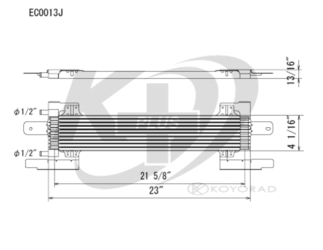 EC0013 - Cooling Systems: Koyorad Automatic Transmission Oil Cooler for Koyo Image
