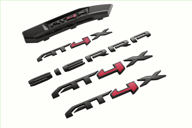 Sierra AT4X Emblems - Black - GM (86532081)