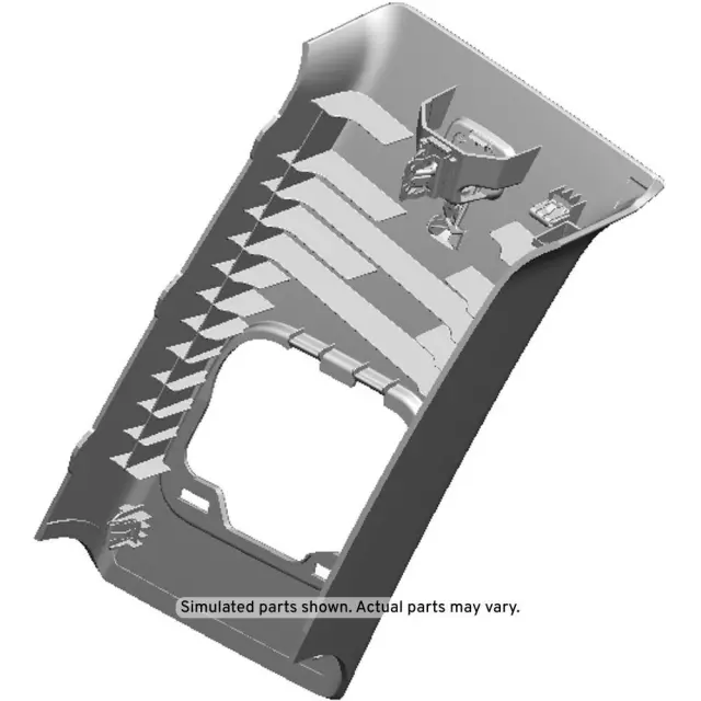 23496545 - : Jet Black Driver Side Center Pillar Upper Trim Panel for Cadillac: ATS Image