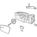 GJ5Z17683EA - Body: Mirror Assembly for Ford: Escape Image