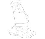 2028310146 - Heating and Ventilation: Air Duct for Mercedes-Benz: C220, C230, C280, C43 AMG, CLK430 Image