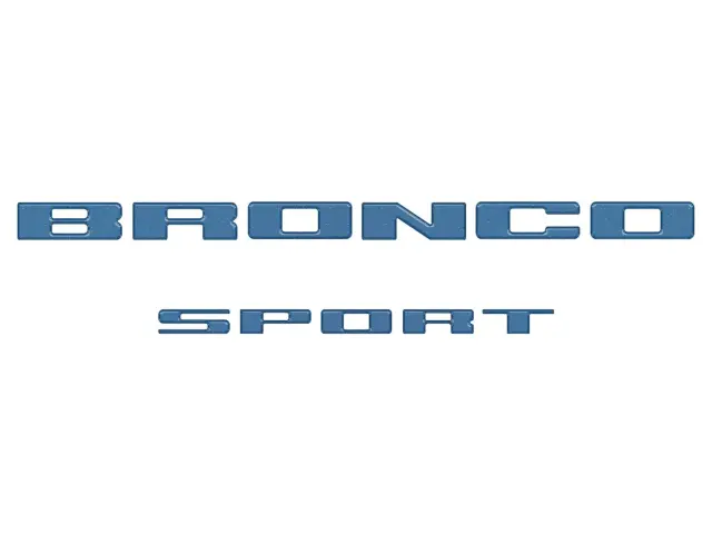 VN1PZ9942528BD - Exterior: Lift-Gate Lettering - Artisan Blue for Ford: Bronco Sport Image