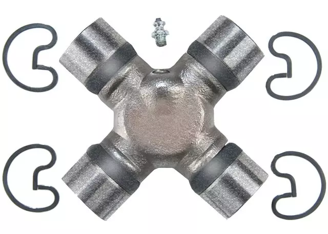45U0300 - Driveline and Axles: Driver Shaft Universal Joint for Cadillac: Escalade, Escalade ESV | Chevrolet: Avalanche 2500, Blazer, C2500, C3500, Express 2500, Express 3500, K2500 Pickup, K3500 Pickup, P30, R3500, Silverado 1500, Silverado 1500 LD, Silverado 2500, Silverado 2500 HD, Silverado 2500 HD Classic, Silverado 3500, Silverado 3500 Classic, Silverado 3500 HD, Suburban, Suburban 2500, Tahoe | Dodge: B150, B1500, B250, B2500, B350, B3500, D250, D350, Ram 1500, Ram 1500 Van, Ram 2500, Ram 2500 Van, Ram 3500, Ram 3500 Van, W150, W250, W350 | Ford: E-350 Club Wagon, E-350 Super Duty, Excursion, F-150, F-250 Super Duty, F-350 Super Duty, Transit-150, Transit-250, Transit-350, Transit-350 HD | GMC: C2500 Pickup, C3500 Pickup, K2500 Pickup, K3500 Pickup, P3500, R3500 Pickup, Savana 2500, Savana 3500, Sierra 1500, Sierra 1500 Limited, Sierra 2500, Sierra 2500 HD, Sierra 2500 HD Classic, Sierra 3500, Sierra 3500 Classic, Sierra 3500 HD, Yukon, Yukon XL, Yukon XL 2500 | INFINITI: QX56 | Jaguar: Vanden Plas, XJ6, XJS | Nissan: Armada, Frontier, TITAN, TITAN XD | Ram: 2500, 3500 Image