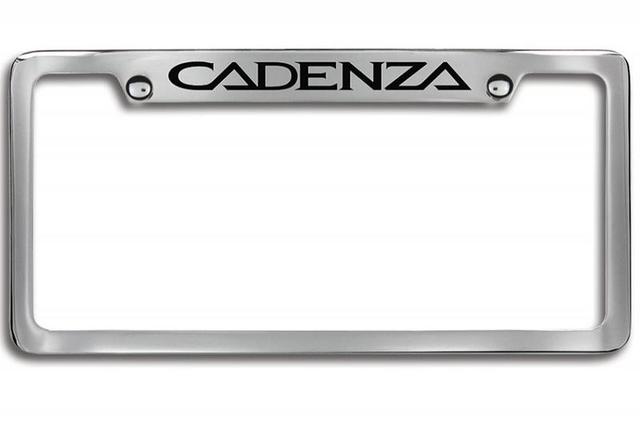 UR013AY002VG - Exterior: License Plate Frame - Chrome - Upper Logo for Kia: Cadenza, K5, Rio Image