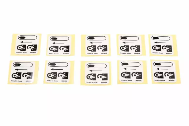 96548512 - Body: Info Label for Chevrolet: Aveo, Aveo5 | Pontiac: G3 Image image