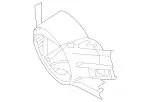 9946434077P98 - Steering: Rear Cover for Mercedes-Benz Image