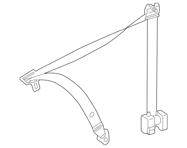 21186079859C94 - Electrical: Retractor Assembly for Mercedes-Benz Image