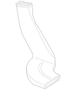 2058311046 - Heating and Ventilation: Rear Duct for Mercedes-Benz: C350e, C400, C450 AMG, C63 AMG, E300, E43 AMG, E63 AMG S, GLC43 AMG Image