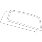 AL3Z1542006B - Body: Back Glass for Ford: F-150 Image