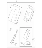 20892004309B50 - Body: Seat Back Assembly for Mercedes-Benz Image