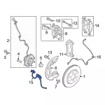 NL1Z2078D - : 2022-2024 Ford - Brake Hose for Ford: Expedition | Lincoln: Navigator Image