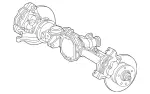 4633304205 - Front Drive Axle: Axle Housing for Mercedes-Benz Image