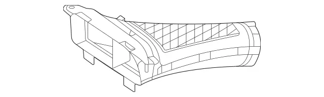 1770942700 - Chassis Sheet Metal/Air Intake: Raw Air Line for Mercedes-Benz: GLE580, GLS580 Image image