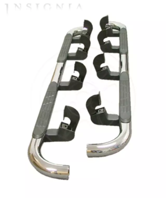19213585 - Body: Assist Steps, 3in Round Chrome for Chevrolet: Silverado 1500, Silverado 2500 HD, Silverado 3500 HD | GMC: Sierra 1500, Sierra 2500 HD, Sierra 3500 HD Image