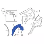 MB5Z78278B50A - Body: Splash Shield for Ford: Explorer, Police Interceptor Utility Image image