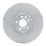 94031132D - : DFC Hi-Carbon Alloy GEOMET Coated Rotor - Dimpled and Slotted for DYNAMIC FRICTION Image