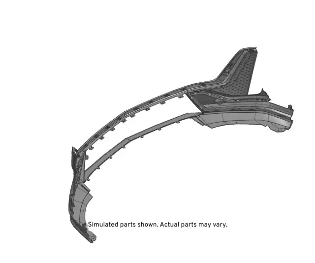 84663548 - : Black Front Lower Bumper Cover for GM Image