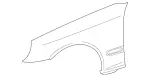 2098800318 - Attachment Parts: Fender, Left for Mercedes-Benz Image