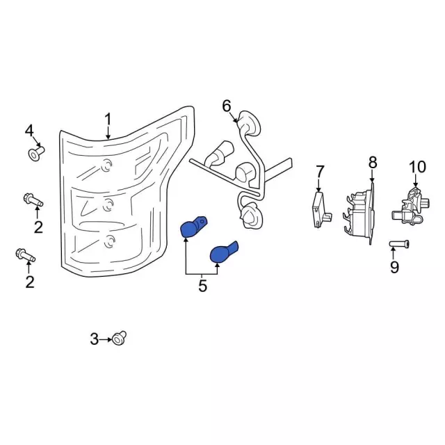 Tail Lamp Bulb - Ford (JL3Z-13466-F)
