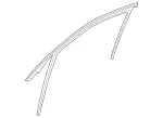 2927250225 - : Window Guide Rail for Mercedes-Benz Image