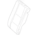 2139209701 - : Padding, Rear Seat Backrest for Mercedes-Benz: E53 AMG, E63 AMG S Image