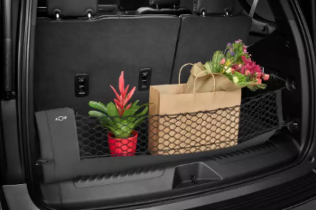 84444362 - : Cargo Net with Storage Bag featuring Bowtie Logo for Chevrolet: Suburban, Tahoe Image
