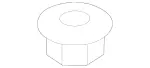 29906854 - Front Axle: Hex. Nut W Flange + Piece for Mercedes-Benz Image