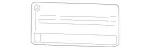 210584000226 - Windows: Identification Plate for Mercedes-Benz Image