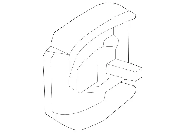 166826001264 - Electrical System: Attachment Angle Bracket for Mercedes-Benz: GL350, GL450, GL550, GL63 AMG, GLS350d, GLS450, GLS550, GLS63 AMG Image