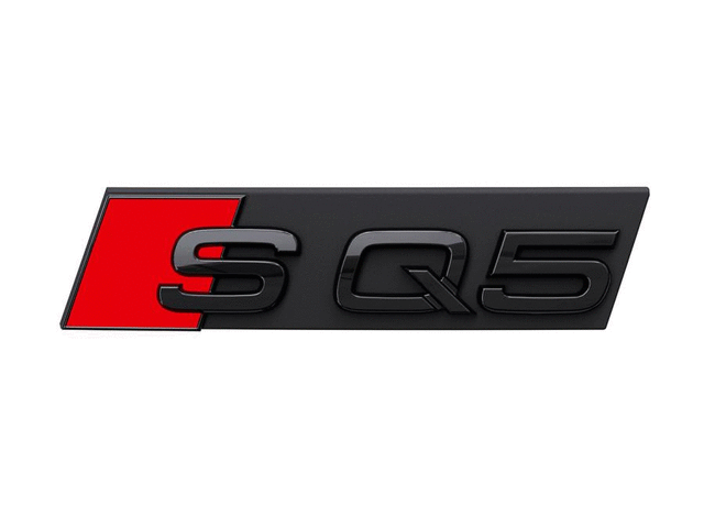 80A071805 - Exterior: Black SQ5 Emblem - Front for Audi: SQ5, SQ5 Sportback Image