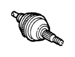 F6DZ3B413AA - Front Drive Axle: Outer Cv Joint for Ford: Taurus | Mercury: Sable Image