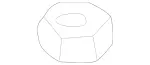 30867301000164 - Springs, Suspension and Hydraulics: Hexagon Nut for Mercedes-Benz Image