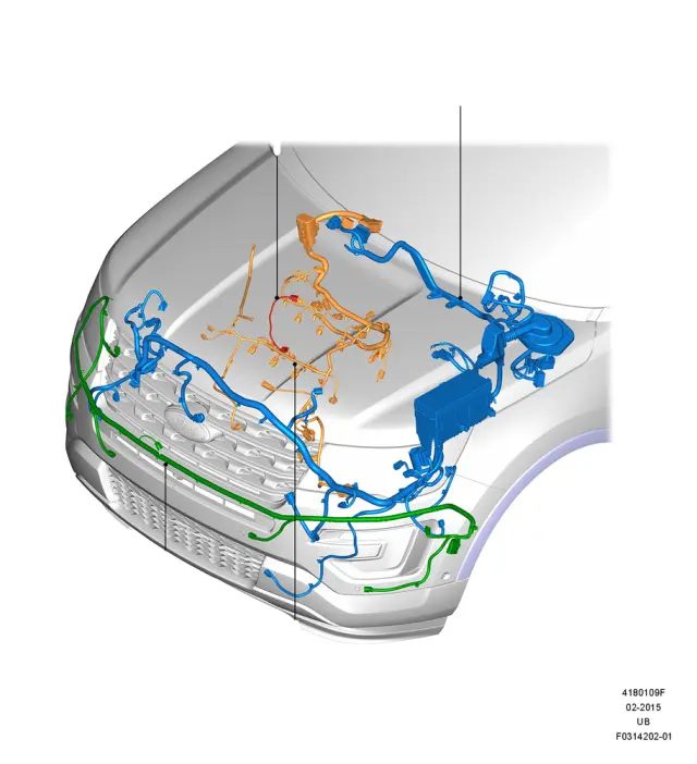 GB5Z15K867A - Body: Wire Harness for Ford Image