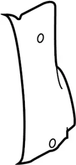 F41425DFHA - : Apron Rear Panel for Infiniti Image