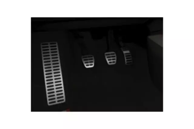 8K1064205 - Interior: Sport Pedal Cap Set - W/ Footrest - Stainless for Audi: A4 Quattro, A5 Quattro, allroad, Q5, S4, S5 Image