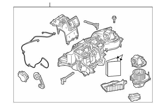 1718300362 - HVAC: Evaporator Assembly for Mercedes-Benz Image