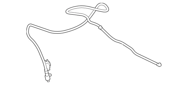 2118600292 - Windshield Washer, Emergency Equipmt: Hose for Mercedes-Benz: CLS500, CLS55 AMG, CLS550, CLS63 AMG, E320, E500, E55 AMG Image image