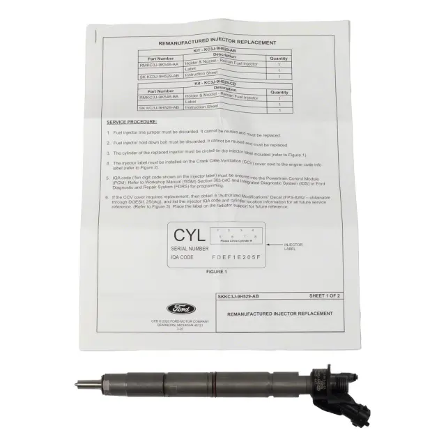 Remanufactured Kit Fuel Injection - Ford (KC3Z-9H529-CBRM)