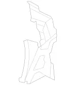 2125050988 - : Cover For Air Inlet for Mercedes-Benz: E550 Image